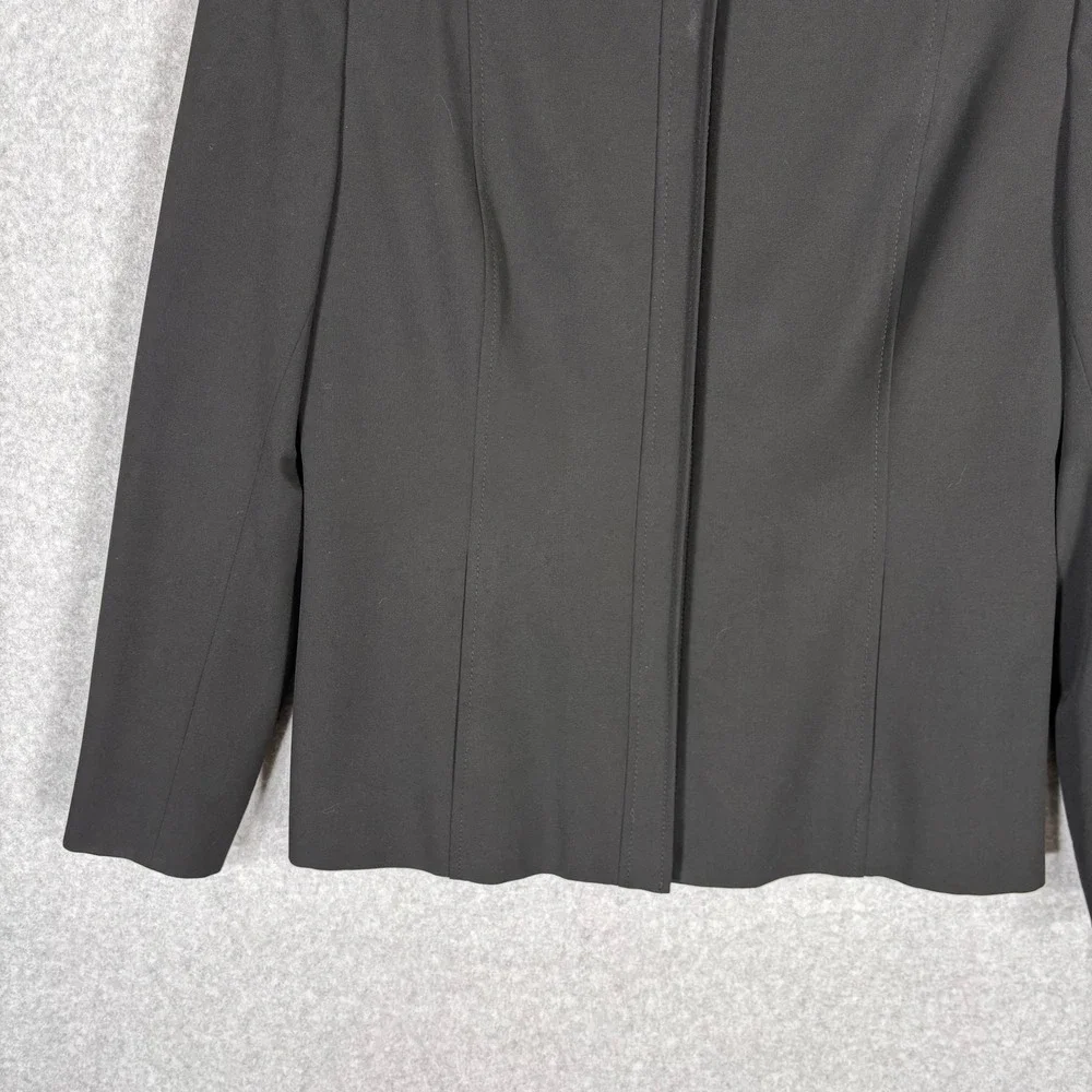 Vintage 90s Rena Rowan Blazer Jacket Size 10 Pockets Minimal Career‎ Travel USA